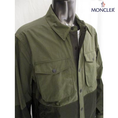 モンクレール新入荷 MONCLER メンズ ジャケット アウター ロゴ ANDER スナップボタン・ジップ付ミリタリージャケット カーキ 4162985 549NU 82B (R154000) EC91A【送料無料】 【smtb-TK】