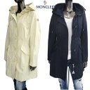 モンクレール新入荷 モンクレール MONCLER レディース アウター ジャケット コート AUDREY 2color アームロゴ・フード付きロングコートジャケット 白/紺 4910405 57136 050/740 (R199100) EC91A【送料無料】 【smtb-TK】【小売市場価格199100】