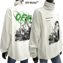 オフホワイト OFF-WHITE メンズ トップス スウェット ハイネック ロゴ フォトプリント マルチロゴ入りハイネックスウェット ホワイト OMBA039F 19E30013 0110 (R78100) 91A【送料無料】 【smtb-TK】