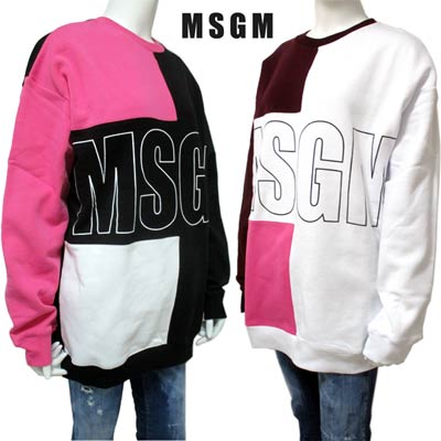 エムエスジーエム MSGM レディース トップス スウェット トレーナー ロゴ 2color MSG