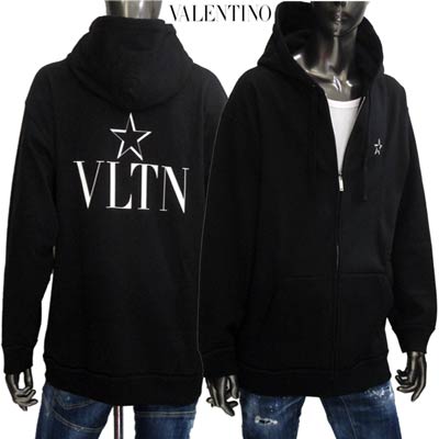 ヴァレンティノ VALENTINO メンズ トップス パーカー フーディー ロゴ ユニセックス可 チェスト部分スターロゴ・バックVLTNロゴ入りジップアップパーカー バレンティノ バレンチノ ヴァレンチノ 黒 TV3MF10W 63B 0NI (R121000) 02S 春夏 【送料無料】 【smtb-TK】のサムネイル