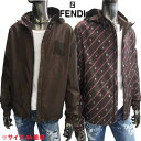 フェンディ FENDI メンズ アウター ジャケット リバーシブル可 ロゴ FFプリント・ロゴパッチ入りナイロンジャケット ブラウン 茶色 FAA615 AAA7 F1A0I (R215600) 02S 2020年春夏新作 【送料無料】 【smtb-TK】