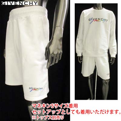 ジバンシー GIVENCHY メンズ パンツ ボトムス ハーフパンツ ショーとパンツ セットアップ着用可(トップス別売り) GIVENCHY刺繍ロゴ入りハーフパ...
