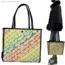 ステラマッカートニー STELLA McCARTNEY レディース 鞄 バッグ トートバッグ 総柄ロゴ・マルチカラー手書き風文字入りトートバッグ ホワイト マル...