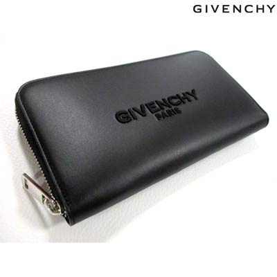 ジバンシー GIVENCHY メンズ 財布 ウォレット 長財布 ロゴ ユニセックス可 GIVENCHY刺繍ロゴ入りレザーロングウォレット ブラック BK600G K0UN 001 (R103400) 02S 春夏【送料無料】 【smtb-TK】