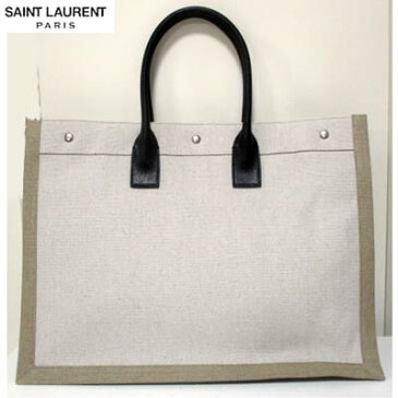 サンローランパリ SAINT LAURENT PARIS メンズ 鞄 バッグ トートバッグ ユニセックス可 RIVEGAUCHEサンローラン・刻印ボタンロゴ付きトートバッグ ホワイト 白 509415 9J52D 9280 (R148500) 02S 2020年春夏新作【送料無料】 【smtb-TK】