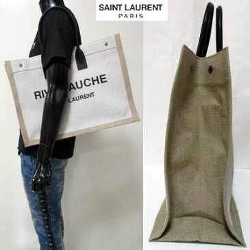 サンローランパリ SAINT LAURENT PARIS メンズ 鞄 バッグ トートバッグ ユニセックス可 RIVEGAUCHEサンローラン・刻印ボタンロゴ付きトートバッグ ホワイト 白 509415 9J52D 9280 (R148500) 02S 2020年春夏新作【送料無料】 【smtb-TK】