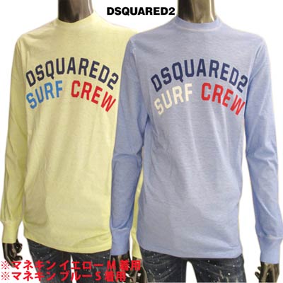 ディースクエアード ディースクエアード DSQUARED2 メンズ トップス ロンT 長袖 ロゴ 2color DSQUARED2アーチロゴ入りロングTシャツ 黄/青 S74GD0683 S22507 519/169 (R47300) 02S 春夏 【送料無料】 【smtb-TK】