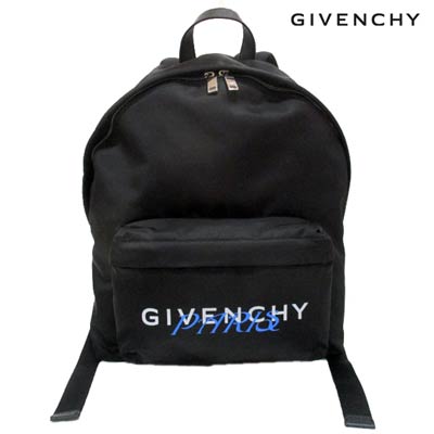 ジバンシー GIVENCHY メンズ 鞄 バッグ バックパック リュック ロゴ unisex可 GIVENCHY PARISロゴ・ロゴ刻印ジップ付バックパック 黒 BK500J K0W7 001 (R152300) 02S 春夏【送料無料】 【smtb-TK】