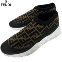 フェンディ FENDI メンズ 靴 スニーカー FFズッカ柄・ソール部分ロゴ入りスニーカー ブラウン 7E1254 A7MN F17ML (R104500) 02A 2020年秋冬新作【送料無料】 【smtb-TK】