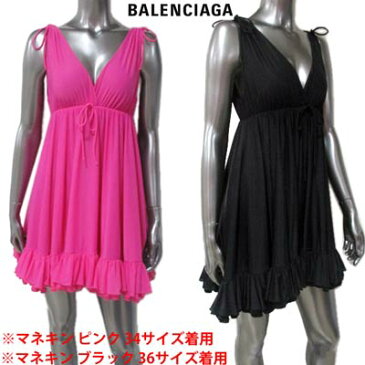 バレンシアガ BALENCIAGA レディース トップス チュニック ワンピースとしても着可 2color Babydollデザイン・裾フレアチュニック ピンク/黒 626490 TAV54 5510/1000 (R192500) 02A 2020年秋冬新作【送料無料】 【smtb-TK】