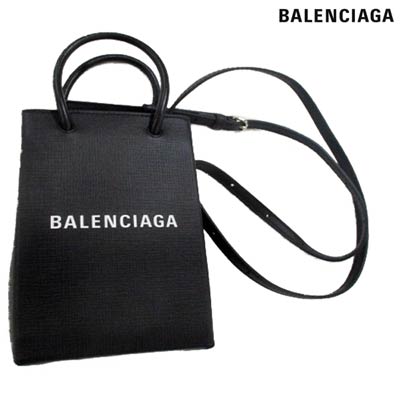 バレンシアガ BALENCIAGA レディース 鞄 バッグ ミニバッグ 2WAYバッグ ロゴ ユニセックス可 BALENCIAGAロゴ付きレザー2WAYミニバッグ ブラック 593826 0AI2N 1000 (R106700) 02A 秋冬【送料無料】 【smtb-TK】のサムネイル