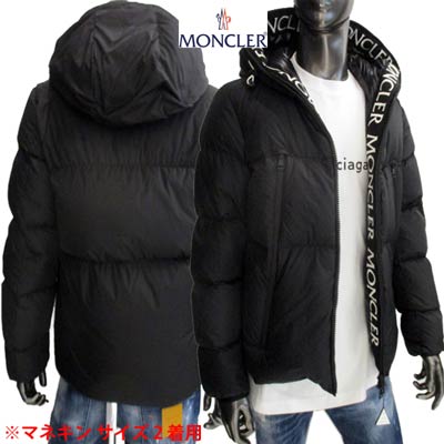 モンクレール MONCLER メンズ アウター ダウン ジャケット ロゴ MONTCLA モンクラ－モンクラ アームロゴ・ジップ/フード部分MONCLERロゴ刺繍付きダウンジャケット ブラック 1B56900 C0300 999 (R220000/R248600/R298100) 02A 秋冬【送料無料】 【smtb-TK】