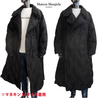 メゾン マルタン マルジェラ MAISON MARGIELA メンズ アウター ダウン ジャケット コート オーバーサイズロングダウンコート ブラック S50AH0093 S49203 900 (R457500) 02A 2020年秋冬新作【送料無料】 【smtb-TK】