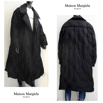 メゾン マルタン マルジェラ MAISON MARGIELA メンズ アウター ダウン ジャケット コート オーバーサイズロングダウンコート ブラック S50AH0093 S49203 900 (R457500) 02A 2020年秋冬新作【送料無料】 【smtb-TK】