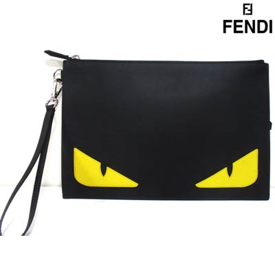 フェンディ FENDI メンズ 鞄 バッグ クラッチバッグ ロゴ ユニセックス可 バッグバグズデザインレザー..