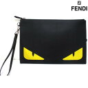 フェンディ FENDI メンズ 鞄 バッグ クラッチバッグ ロゴ ユニセックス可 バッグバグズデザインレザークラッチバッグ 黒 7N0110 073 F0WAD (R103400) 02A 秋冬【送料無料】 【smtb-TK】