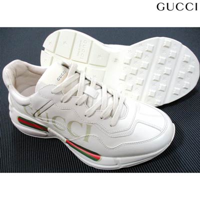 グッチ GUCCI メンズ 靴 スニーカー ロゴ ヴィンテージGUCCIロゴ・シェリーライン・かかと部分GUCCIロゴ刻印付きレザースニーカー アイボリー 白 500877 DRW00 9522 (R125400) GB02A 2020年秋冬新作【送料無料】 【smtb-TK】