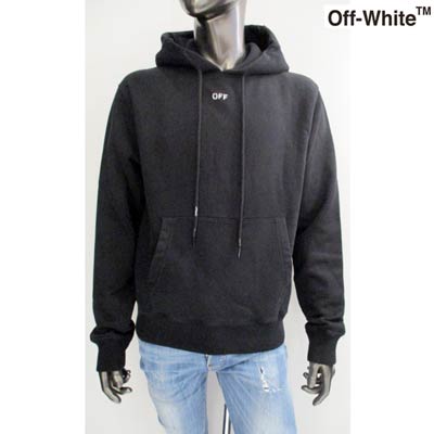 オフホワイト OFF-WHITE メンズ トップス パーカー ロゴ スモールOFFロゴ・バックSTENCILアローロゴプリント付きパーカー ブラック OMBB034E 20FLE004 1001 (R69300) GB02A 秋冬【送料無料】 【smtb-TK】