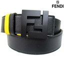 フェンディ FENDI メンズ 小物 ベルト レザーベルト ロゴ FFロゴバックル付きレザーベルト ブラック 7C0432 AD25 F17BJ (R69300) 02A 2020年秋冬新作【送料無料】 【smtb-TK】