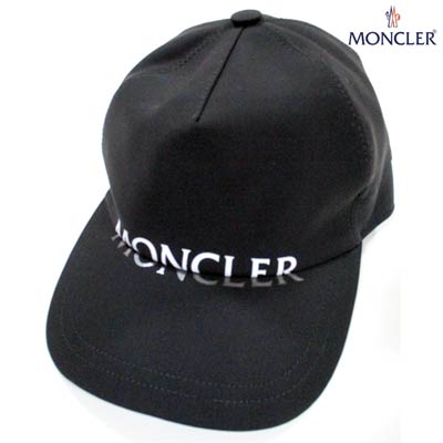 モンクレール 帽子 メンズ モンクレール MONCLER メンズ 帽子 キャップ ロゴ ユニセックス可 MONCLERロゴプリント・トリコロールタグ付きキャップ 黒 3B72900 539AX 999 (R41800) 02A 秋冬【送料無料】 【smtb-TK】