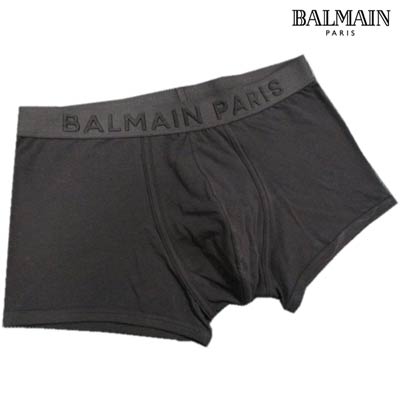 バルマン BALMAIN メンズ 小物 下着 アンダーウェア ボクサーパンツ ロゴ ウエストゴム部分BALMAINロゴ刺繍付きボクサーパンツ ブラック BRLD55170 00113 001 (R11000) 121 春夏【送料無料】 【smtb-TK】