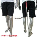 オフホワイト OFF-WHITE メンズ パンツ ボトムス ハーフパンツ ロゴ 裾カットオフデザイン・OFF-WHITEロゴ刺繍付きハーフスウェットパンツ 黒 OMCI006R 21FLE005 1001 (R51700) GB121 春夏 