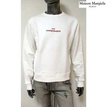 メゾン マルタン マルジェラ MAISON MARGIELA メンズ トップス スウェット トレーナー ロゴ 2color フロントMAISON MARGIELAロゴ刺繍付きスウェット ブラック S50GU0166 S25503 101/900 (R85800) GB121 2021年春夏新作【送料無料】 【smtb-TK】