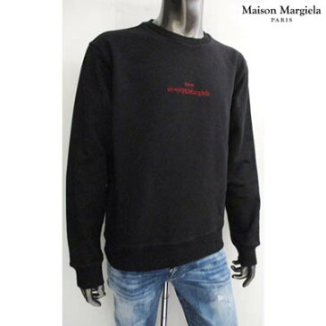 メゾン マルタン マルジェラ MAISON MARGIELA メンズ トップス スウェット トレーナー ロゴ 2color フロントMAISON MARGIELAロゴ刺繍付きスウェット ブラック S50GU0166 S25503 101/900 (R85800) GB121 2021年春夏新作【送料無料】 【smtb-TK】