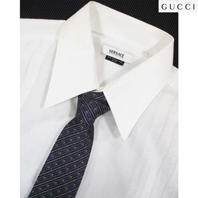 グッチ GUCCI メンズ 小物 ネクタイ 総柄ストライプ柄ブランドロゴ入りシルク100%ネクタイ ネイビー GUCCI-TI-A 320377 4B001 4064 (R23800) YA121 2021年春夏新作【送料無料】 【smtb-TK】