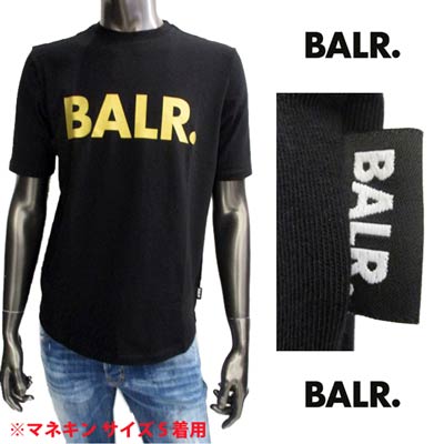ボーラー BALR メンズ トップス Tシャツ 半袖 ロゴ 裾ラウンドデザイン・フロントBALRロゴ