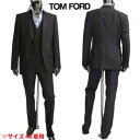 トムフォード TOM FORD メンズ セットアップ スーツ アウター ジャケット パンツ 3ピース・ストライプ柄セットアップスーツ グレー 31YA4C G 916R79 (R720500) 121 春夏【送料無料】 【smtb-TK】