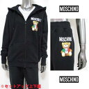 モスキーノ MOSCHINO レディース セットアップ上下組 トップス パンツ ロゴ 2color MOSCHINO BEAR転写ロゴプリント付きセットアップジャージ 白/黒 V1709+V0309 0527 1001/1555 (R166100) 121 春夏【送料無料】 【smtb-TK】 3