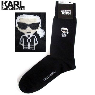 カールラガーフェルド KARL LAGERFELD メンズ 小物 靴下 ソックス ロゴ KARL LAGERFELDロゴ付きソックス ブラック 805504 511102 990 (R4400) 121 春夏【送料無料】 【smtb-TK】のサムネイル
