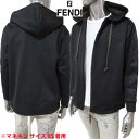 フェンディ FENDI メンズ トップス パーカー フーディー ロゴ 裏地メッシュ地FFズッカ柄・表地エンボス加工ロゴ付きジップアップパーカー ブラック FAF142 AESB F0GME (R134200/R134000) 121 2021年春夏新作【送料無料】 【smtb-TK】