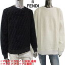 フェンディ FENDI メンズ トップス スウェット トレーナー ロゴ 2color ロゴ部分シェニール織・総柄FFズッカ柄クルーネックスウェット ブラック ホワイト FY1077 AFRJ F0ABB F0GF7 (R139700) 121 2021年春夏新作【送料無料】 【smtb-TK】