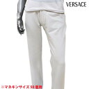 ヴェルサーチェ VERSACE メンズ ボトムス パンツ サイドポケット ワイド カジュアル ワイド無地パンツ フロントボタンマーク有 グレー 0T213J 38939 832 XTU074 108 (R25800) 6A H5 【送料無料】 【smtb-TK】