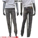 ジャストカバリ JUST CAVALLI レディース パンツ ボトムス デニム 色褪せ加工 サイドポケット サイドライン バックポケット部分ロゴ刻印有 フロント...