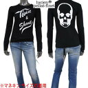 ルシアンペラフィネ lucien pellat-finet レディース トップス Tシャツ 長袖 バックビッグスカル・フロントメッセージ入りロングスリーブTシャ...