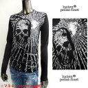 ルシアンペラフィネ lucien pellat-finet レディース トップス Tシャツ ロンT 長袖 ロゴ ガラスクラッシュスカルプリント付ロングTシャツ ...