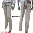 ※訳あり 若干汚れ有 ディースクエアード DSQUARED2 レディース パンツ ボトムス ロゴ ACDCロゴモチーフレザーパッチ・ボタンロゴ刻印付きパンツ 7...