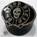 フィリッププレイン PHILIPP PLEIN メンズ ベルト 小物 ロゴ PHILIPP PLEINロゴプレート・シルバースカルバックル入りベルト ブラック/...