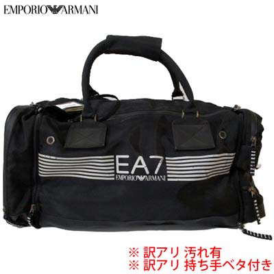 訳あり 持ち手べたつき/内側変色有 エンポリオアルマーニ EMPORIO ARMANI メンズ ユニセックス可 鞄 バッグ ジムバック ロゴ フロントEMPORIO ARMANIロゴビッグロゴ入りブラック 275076 9W297 00020 (R29900) 9A 【送料無料】 【smtb-TK】