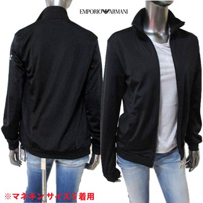 乐天商城 - エンポリオアルマーニ EMPORIO ARMANI レディース アウター ジャケット ロゴ ジップロゴ刻印・アーム部分EA7ロゴプリント付トラックジャケット ブラック 284156 2P281 00020 (R13800) 12S 【送料無料】 【smtb-TK】