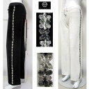フィリッププレイン PHILIPP PLEIN レディース ボトムス パンツ ジョガーパンツ ロゴ 2color サイドビジュー付き・ロゴプレート付ジョガーパン...