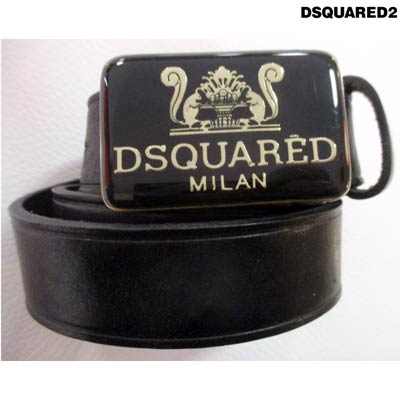 【XS/90：L/105】ディースクエアード DSQUARED2 メンズ ベルト ロゴ バックル リス・DSQUARED2ロゴバックル付きレザーベルト ブラック S74TP0363 S08281 090 (R29900) 11S【送料無料】 【smtb-TK】