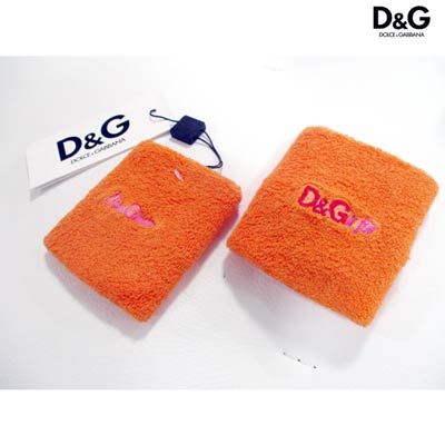 【完売】ドルチェ&ガッバーナ DOLCE&GABBANA メンズ 小物 アクセサリー リストバンド ロゴ ユニセックス可 D&Gロゴ刺繍入りリストバンド オレンジ JD5QRB 80547 (R3200) 5S