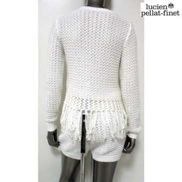 ルシアンペラフィネ lucien pellat-finet レディース セットアップ上下組 トップス パンツ ショートパンツ付き・フリンジ付セットアップケーブルニット AT1452F 12S (R249250)【送料無料】【smtb-TK】