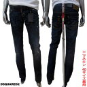 【】ディースクエアード DSQUARED2 レディース パンツ ボトムス デニム ロゴ SLIM JEAN ペンキ/ユーズド加工・バックポケットDEAN＆DANロゴ刺繍付スリムデニムパンツ ネイビーS75LA0326 S30281 089 (R54600) 【送料無料】【smtb-tk】 12A