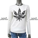 ルシアンペラフィネ lucien pellat-finet レディース トップス Tシャツ ロンT 長袖 フロントヘンププリント入りコットンロングTシャツ ホワ...